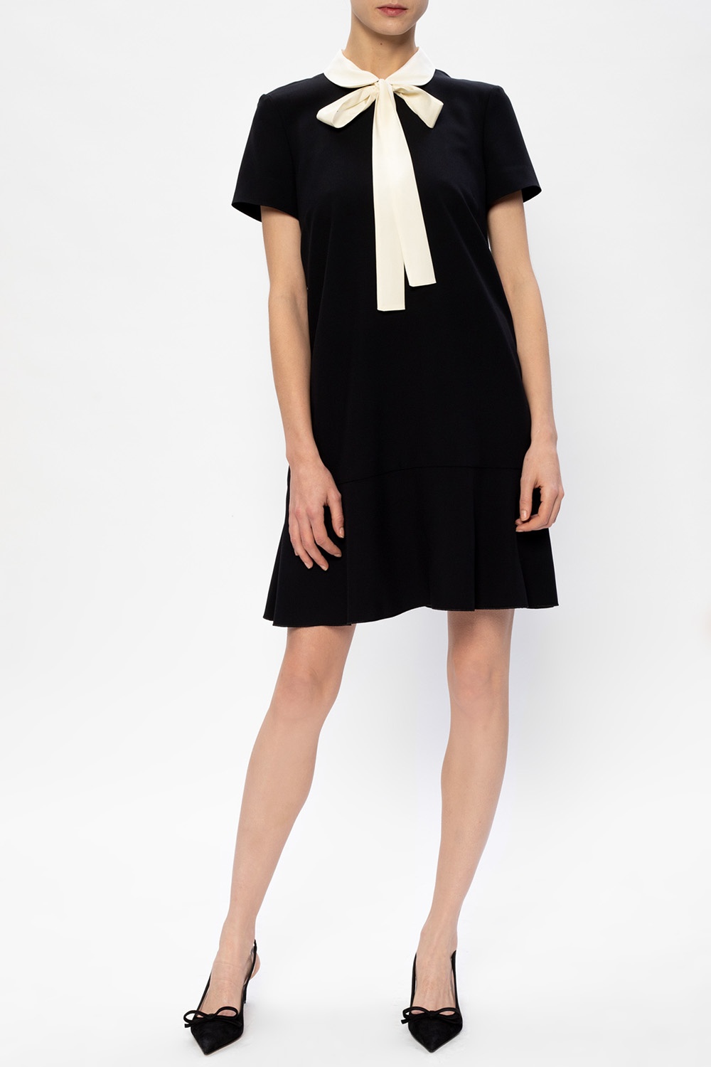 Red valentino hot sale collar dress